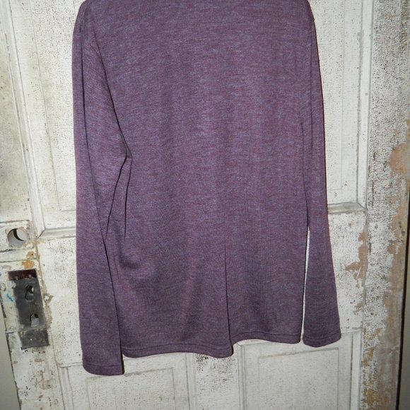 Banana Republic Suede Collar 1/4 Zip Sweater Mens Size Large (N-19) - Picture 5 of 5